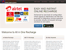 Tablet Screenshot of aiorecharge.com